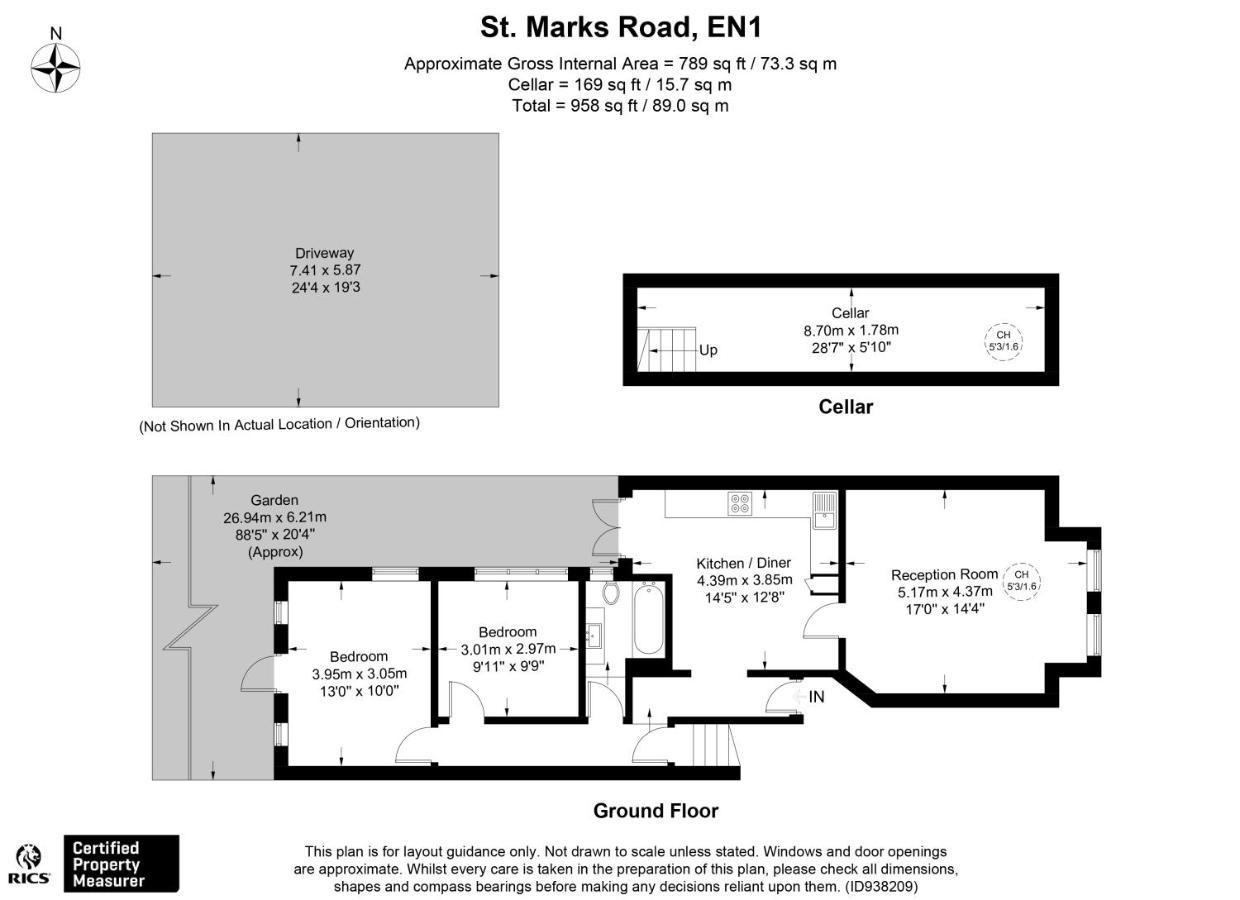 Ferienwohnung Two Bed Flat In Bush Hill Park Enfield Exterior foto